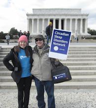 Walk organizer Julie Flygare and CSD-N president Peter Mansbach